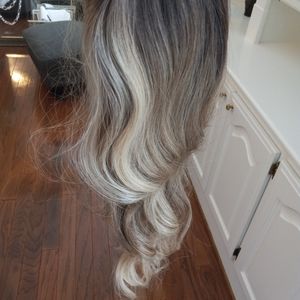 Hair topper/SYNTHETIC COSTUME/  20 inches ombre